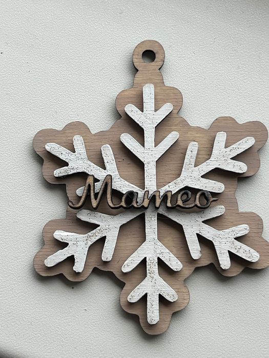 Персонализирани коледни играчки за елха