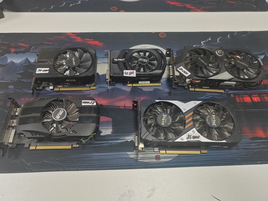 Видеокарты GTX разные