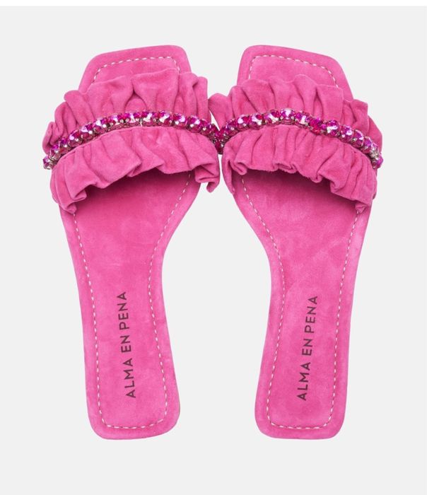 Papuci piele intoarsa Alma en Pena noi marimea 37