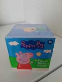Puzzle Peppa Pig cub de lemn
