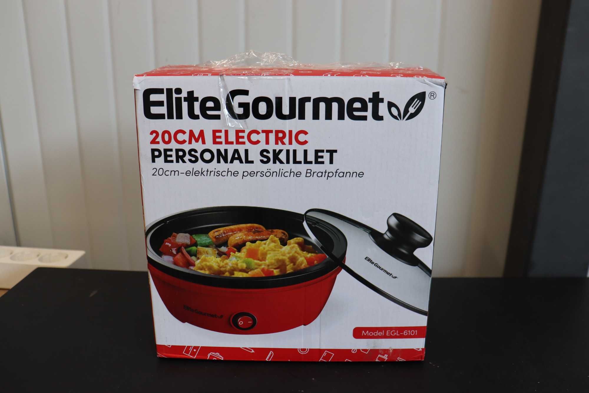 Elite Gourmet, бързо загряване, 650W ел. тиган с незалепващо покритие