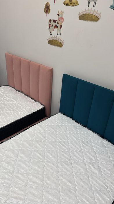 Кровать Односпальная с матрасом Детская Двуспальная Тосек Полуторка