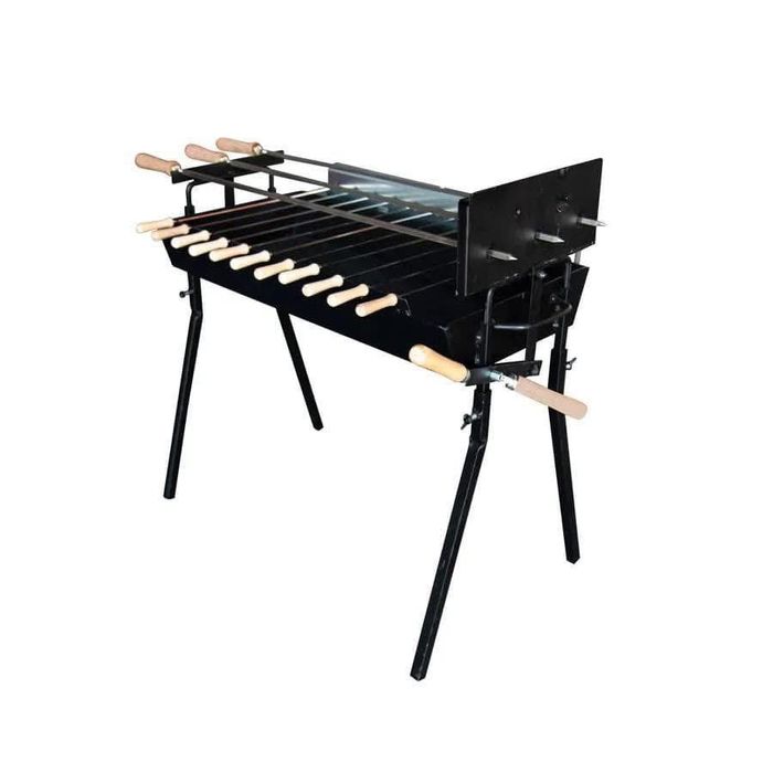 Барбекю скара с моторче малка за планината и морето