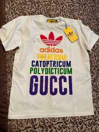 Gucci и adidas коллаборация футболка