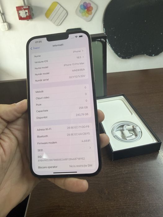 Vand Iphone 13 Pro Max 256Gb Green full box