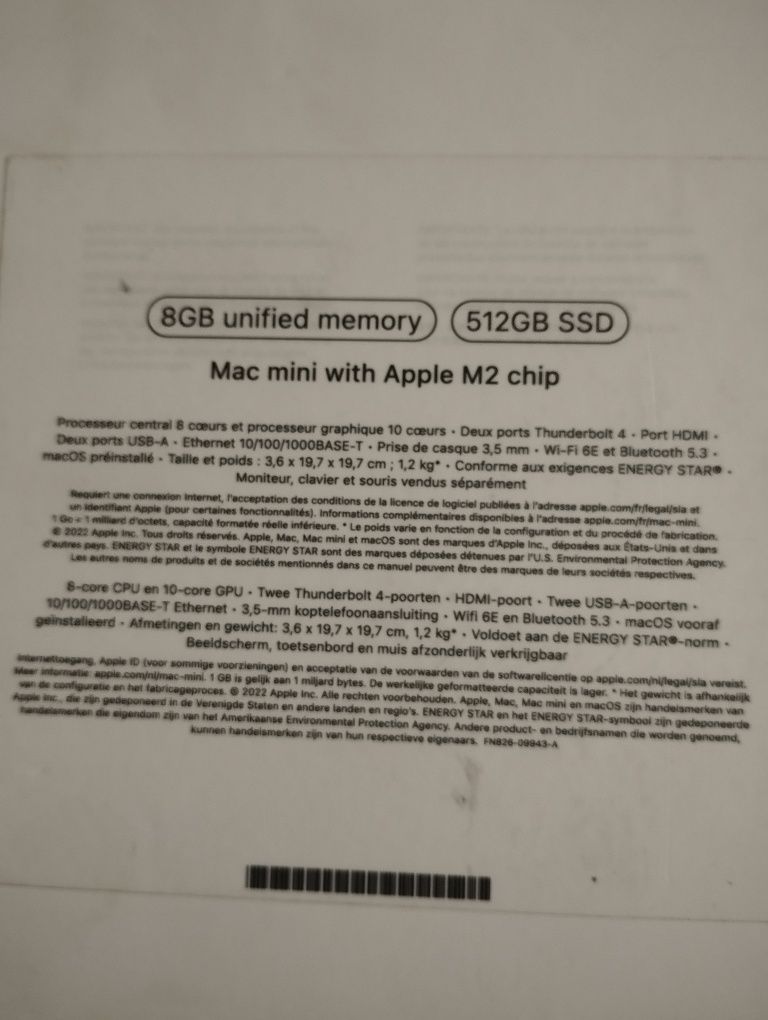 Mac mini M2 chip