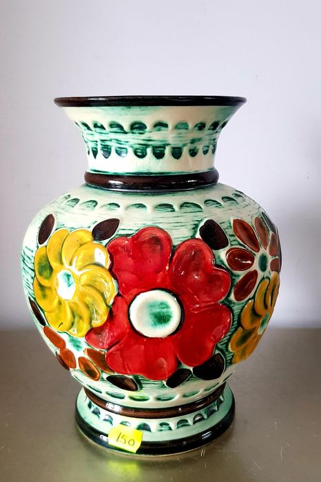 Carafa/vază  veche din ceramică glazurata