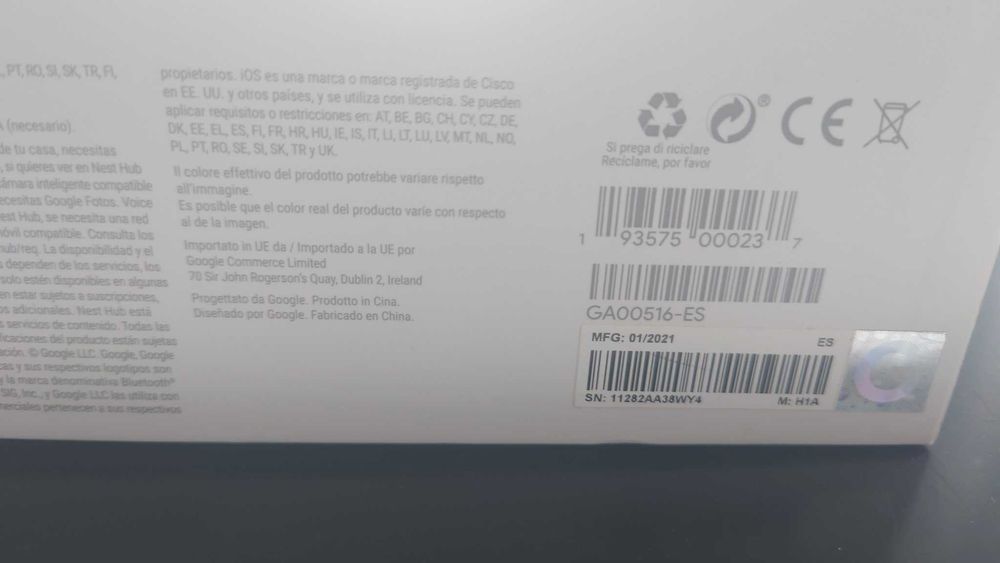 Display inteligent Google Nest