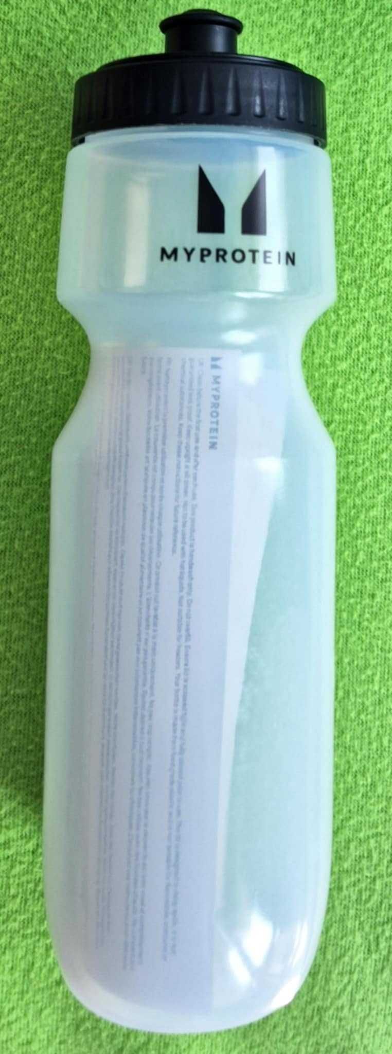 MyProtein Пластмасов шейкър + Спортна бутилка за вода- прозрачен/черен