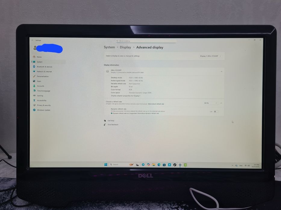 Dell monitor (touch screen+kalonka)