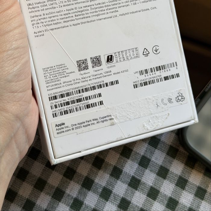 IPhone 15 PRO, 128GB, natural Titanium