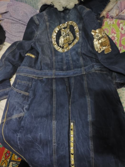 Джинсовая трендовая парка куртка от бренда Georgio Rossi