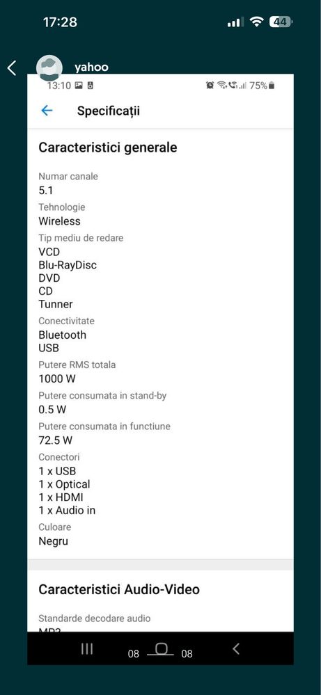 Home cinema Samsung 1000W