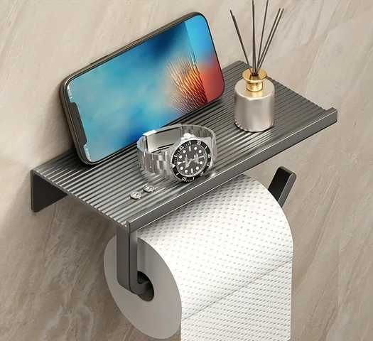 suport hartie telefon/ tableta ceas hartie WC toaleta din metal foarte