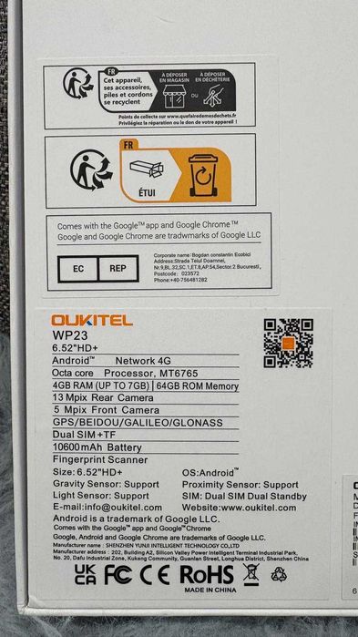 Controler OUKITEL WP23 - ANDROID SURPRO 6,0 gnss RTK rompos