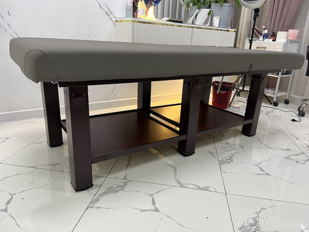 Массажный стол V-20, серый/черный/коричневый кушетка