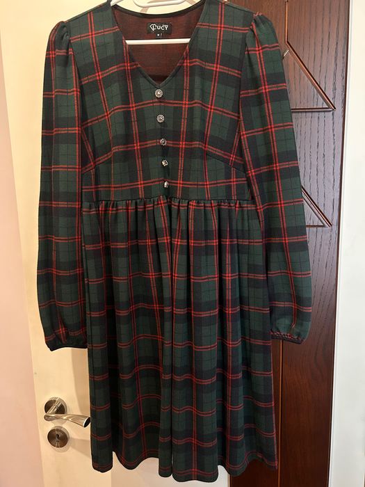 Дамска рокля в тъмно зелено Луци Lucy