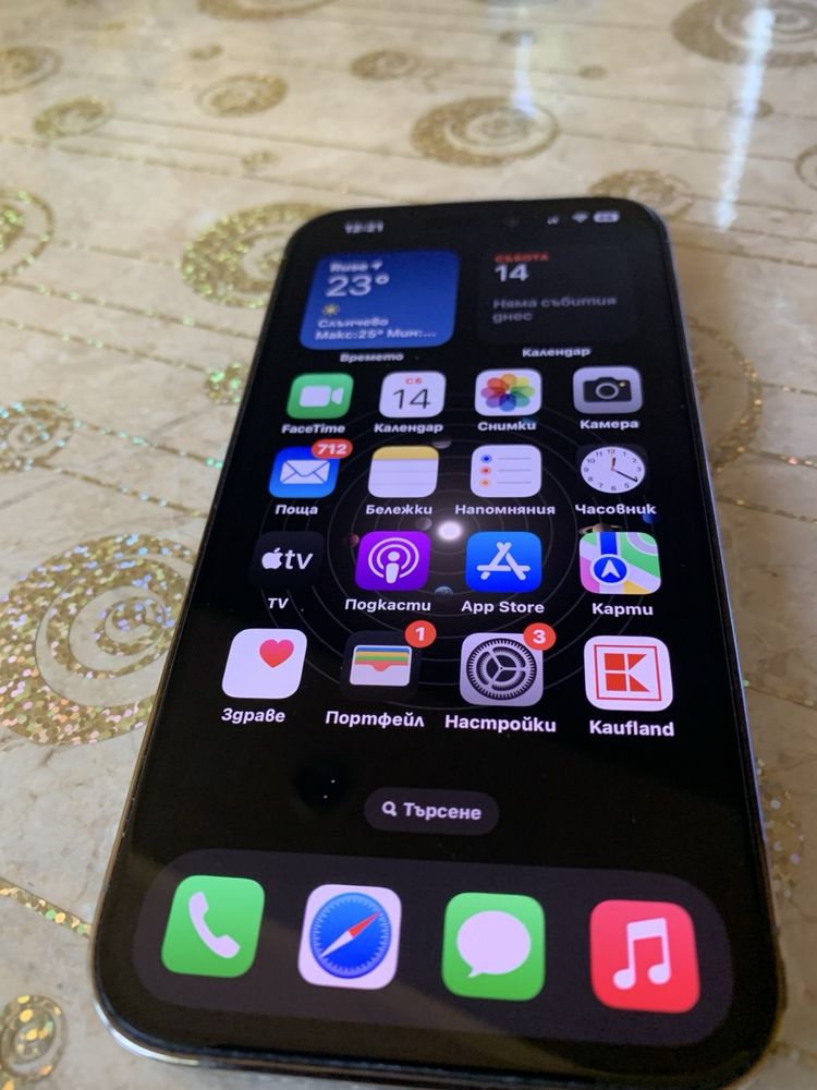 Перфектен Iphone 14 pro  Gold 128 GB