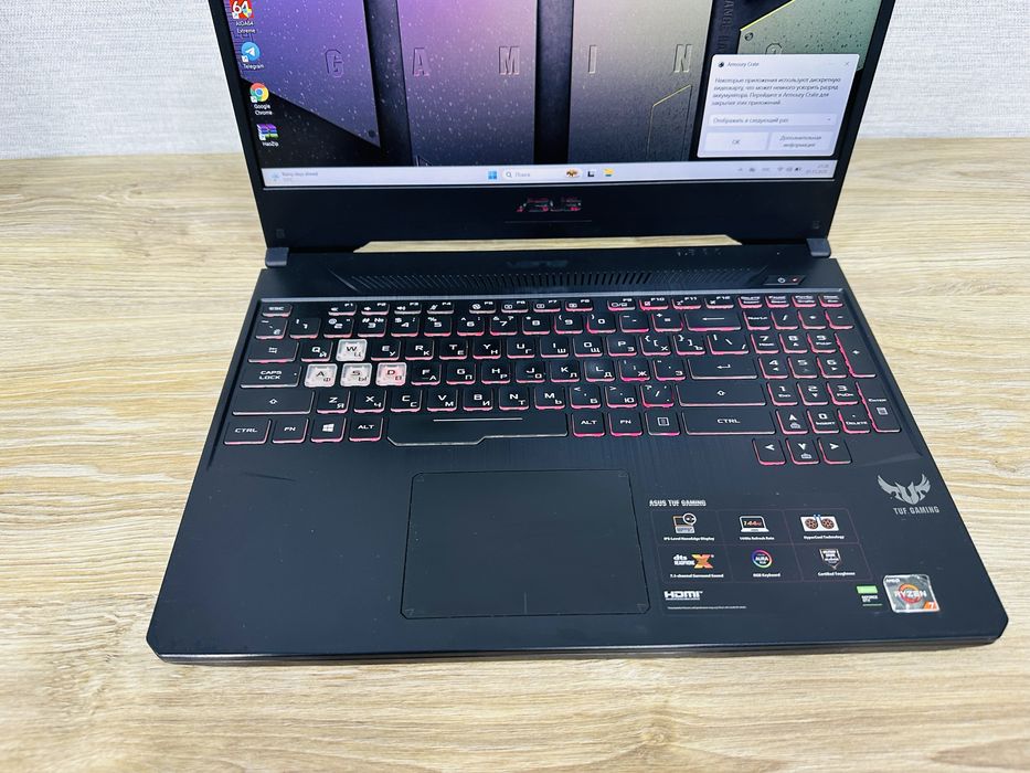 ASUS TUF Gaming Ryzen 7+GTX1650 Мощный, Игровой ноутбук для Игр