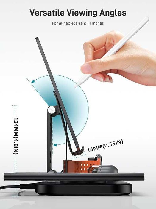 4 в 1 зарядна станция за Samsung , за iPhone , за iPad,таблет