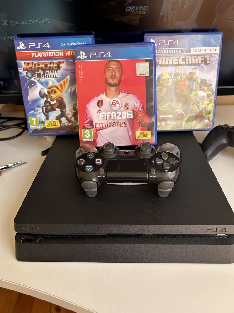 Ps4 slim джойстик и Fifa 20,Ratchet Clank,Minecraft