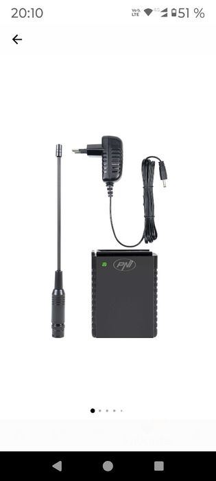 Antena și acumulator pentru statie CB,statie auto mobila ,Escort HP 62