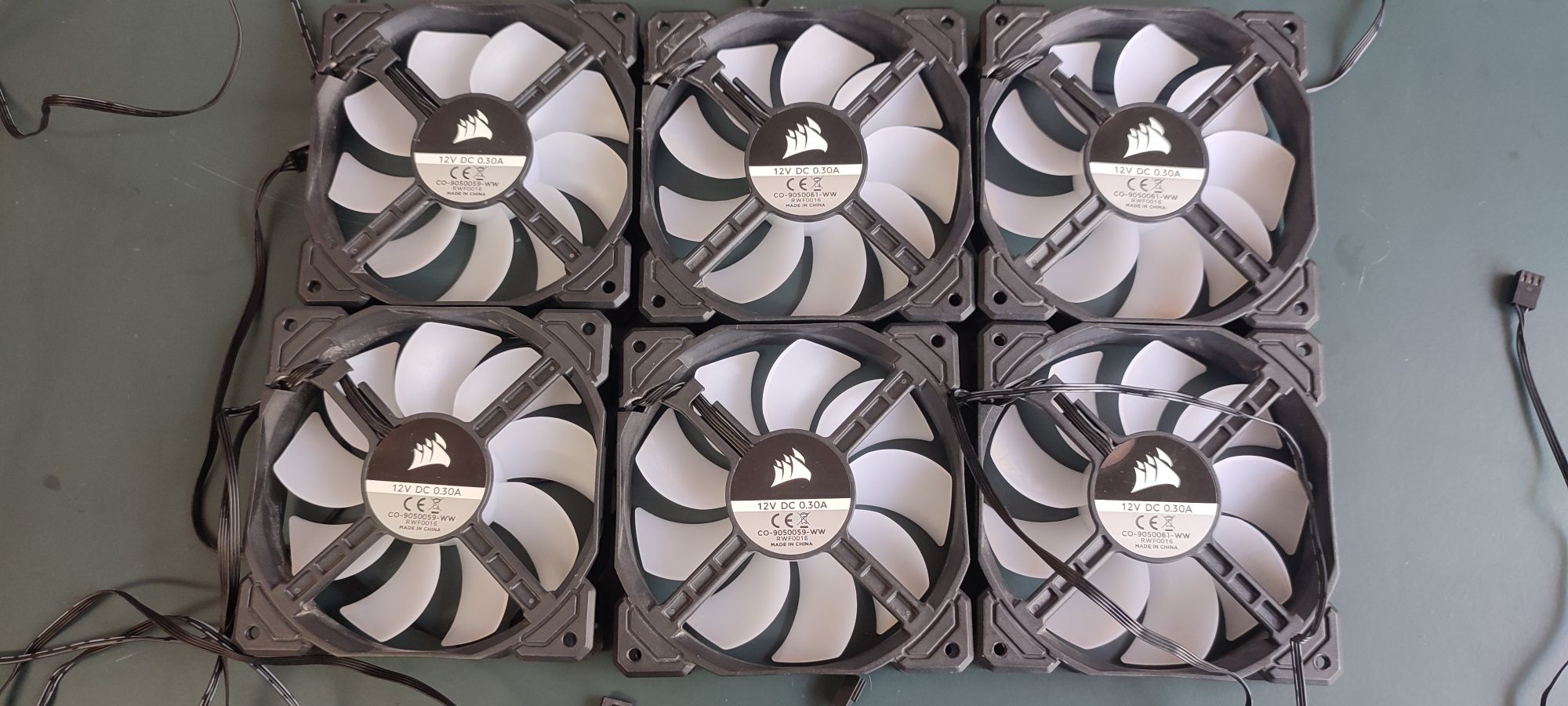 Lot 6 ventilatoare Corsair led Rgb 120mm