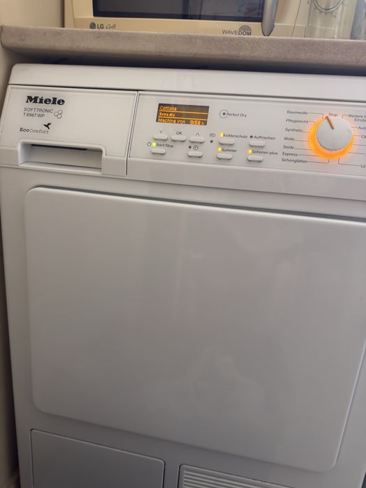 MIELE - пералня  7кг./1600 об/м  и сушилня 7кг. с термопомпа