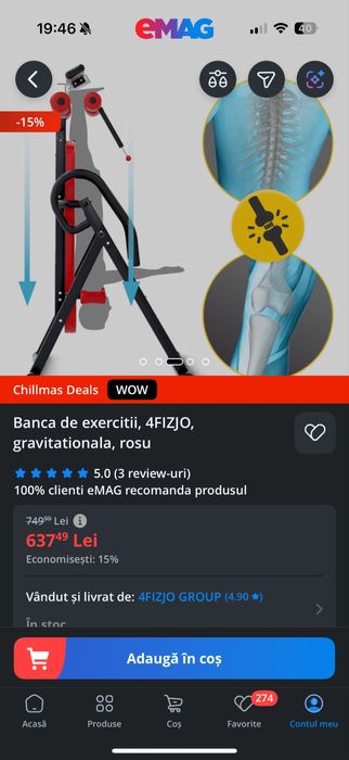 Banca exercitii gravitationala