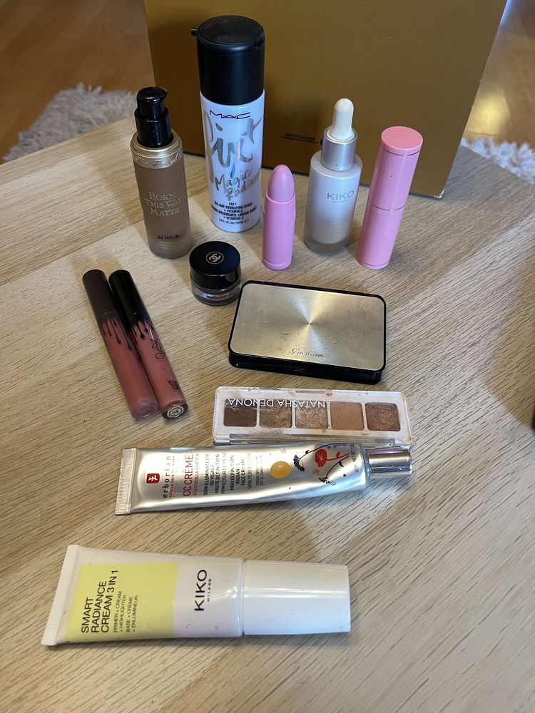 Лот козметика Chanel Dior Natasha denona Kylie Guerlain Mac Too Faced