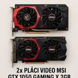 2x Plăci video MSI GTX 1050 Gaming X 2GB – Stare impecabilă, preț pach