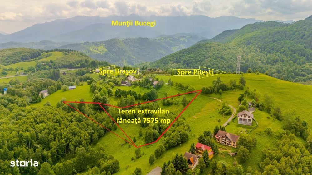 Teren 7,575 mp Moieciu / DN 73 Moieciu