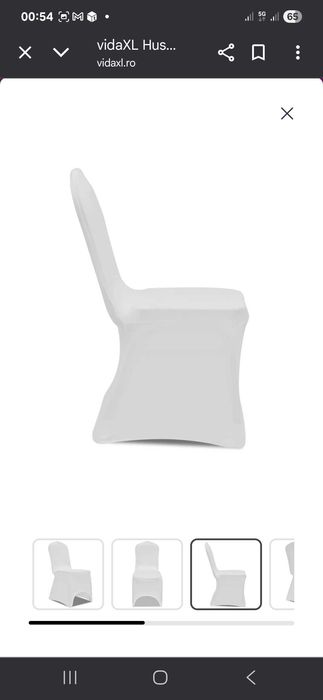 Huse scaune restaurant/albe