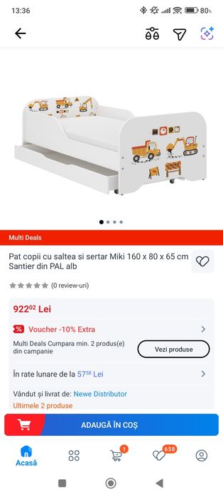 Pătuț copii 160x80