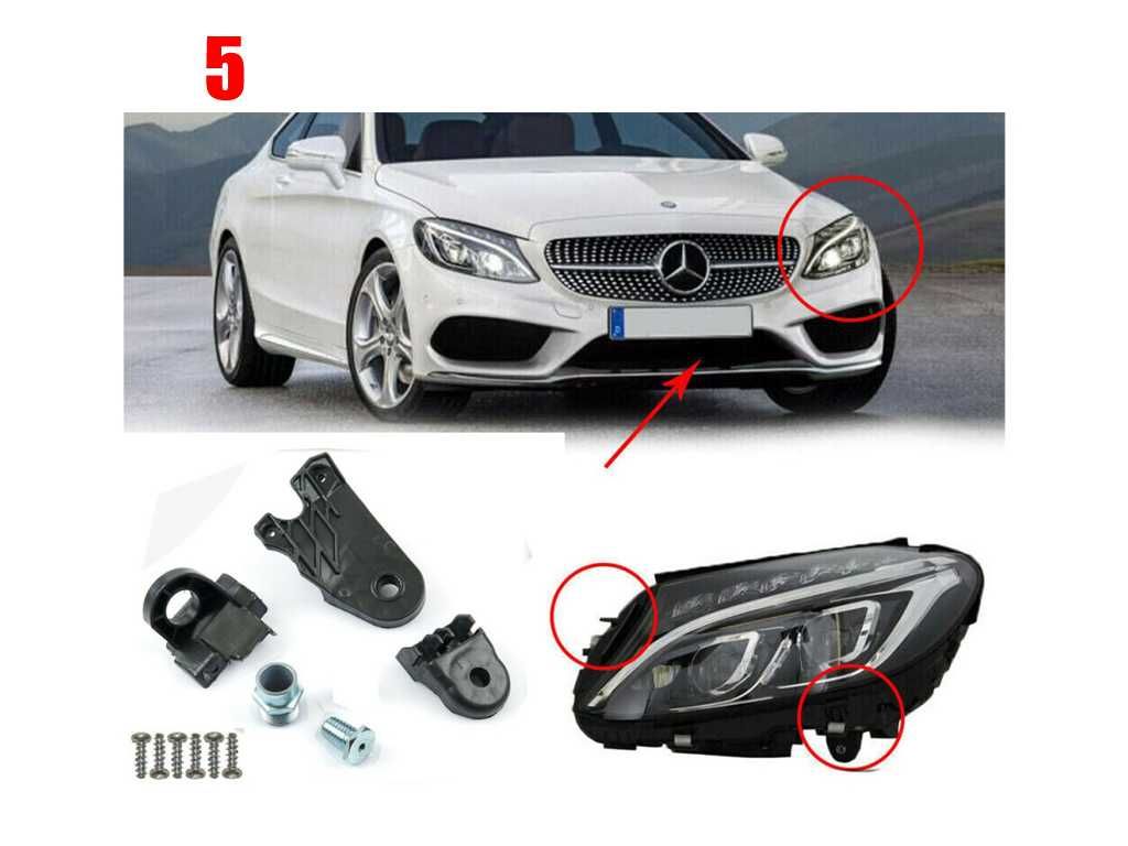 Щипки за захващане на фар Mercedes E-Class W211,C-Class W204,W205