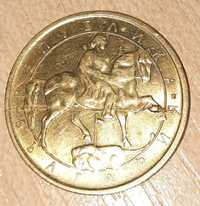Монета 1 лев с дефект