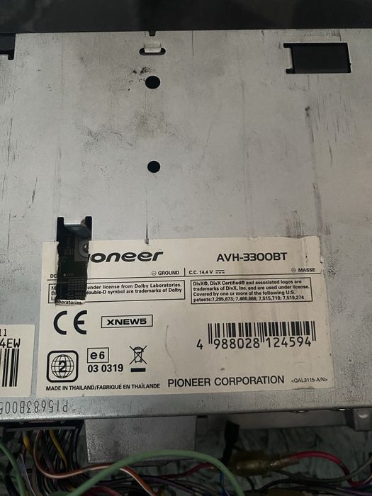 Player auto pioneer AVH-3300BT