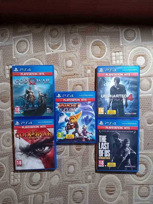 PS4 Топ пакет–God of War, Uncharted, The Last of Us- Отлично състояние