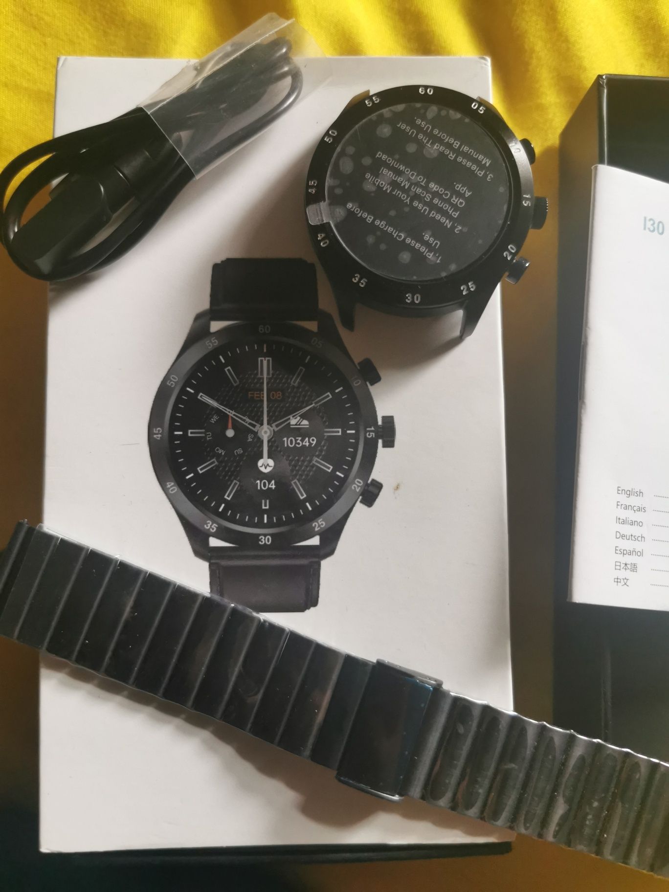 Ceas smartwatch i30, 2600mAh, IP68, Bluetooth 4.4. Convorbiri la tel