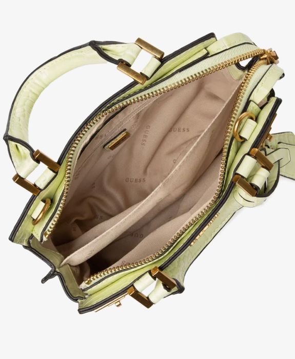 Дамска чанта Guess Katey Croc Mini Satchel