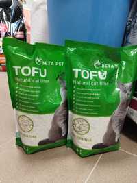 Тофу котешка тоалетна от соя и царевица.(соева тоалетна за котка)6л