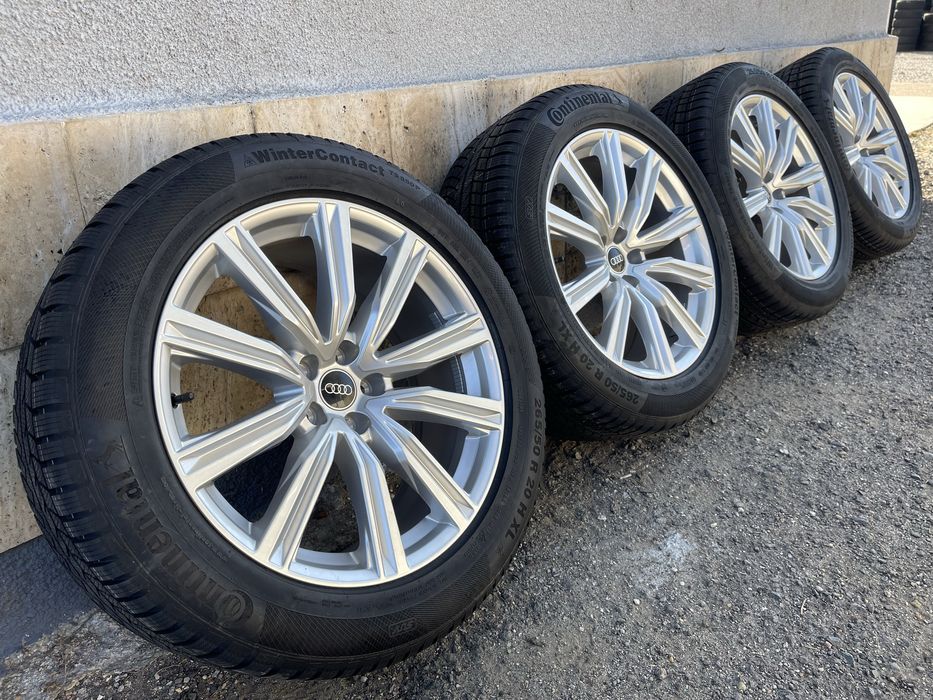 Jante Roti 20 Audi Q8 Q7 4M SQ8 Anvelope Iarna 265 50 R20 NOI DOT 2023