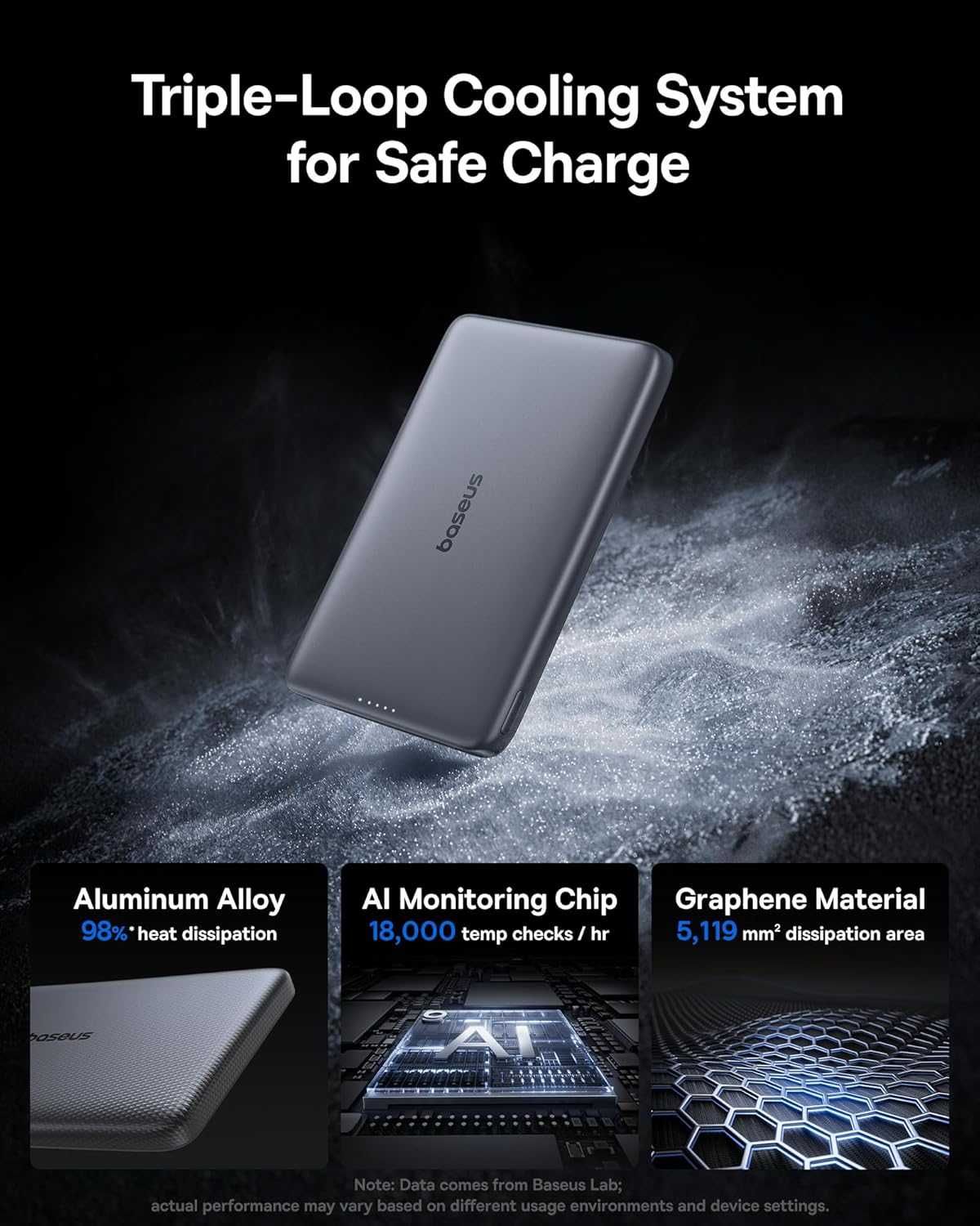 Baseus Picogo 10000mAh Qi2 15W/27W MagSafe батерия за iPhone 12-17