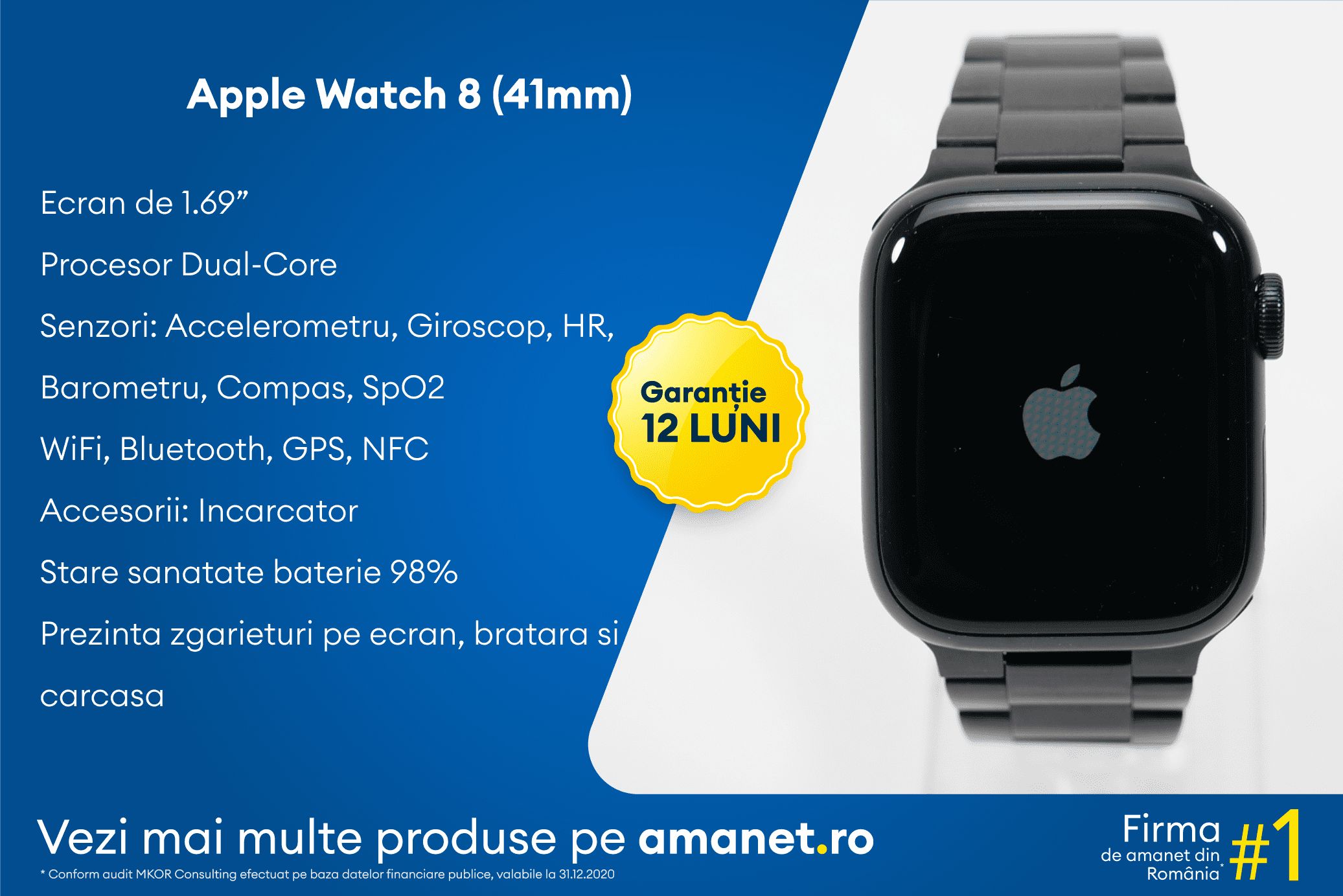 Smartwatch Apple Watch 7 (41mm) - BSG Amanet & Exchange