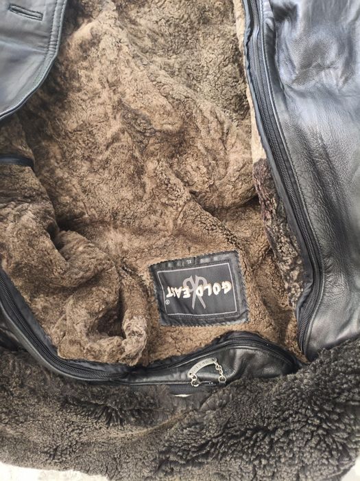 Кожаный плащ из 100 процентной кожи производство Южная Корея