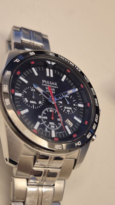 Ceas Pulsar solar cronograf dimensiune 46mm