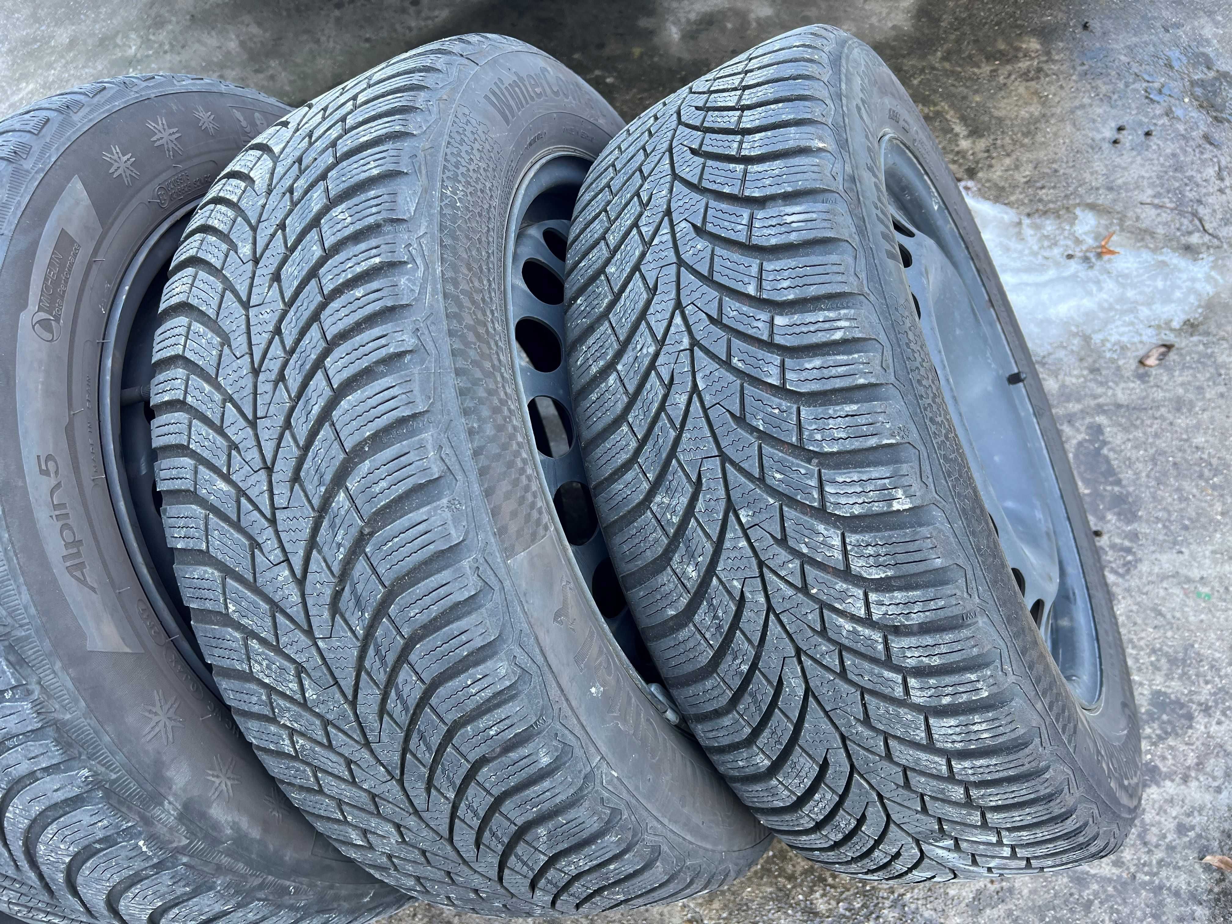 4бр. джанти 6.5Jx16 ET42 5x112 със зимни гуми за Audi/Vw/Skoda/Seat!!
