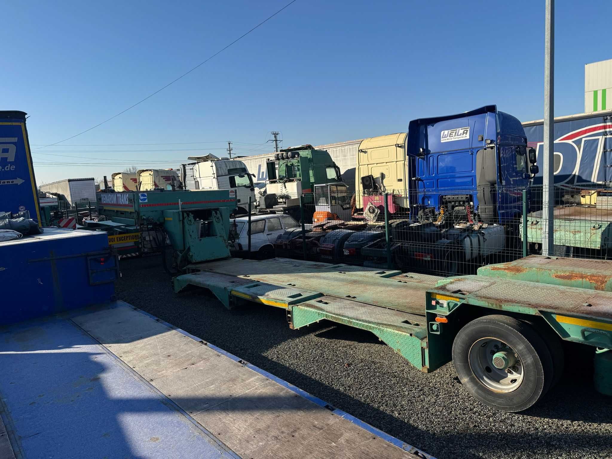 Trailer LowBed 4 axe cu alveolle  extensibil