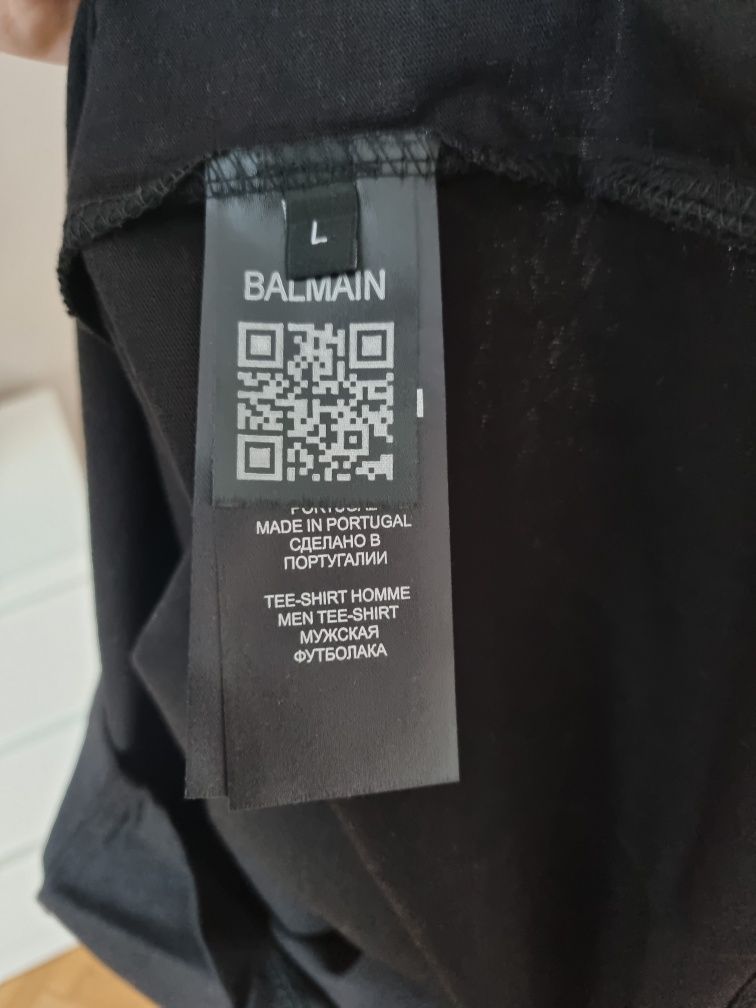 НАМАЛЕНИЕ! Оригинална мъжка тениска Balmain / Размер Л / New Season