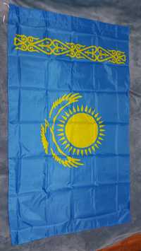 Большой Флаг Казахстана, флаг РК 85х145 см